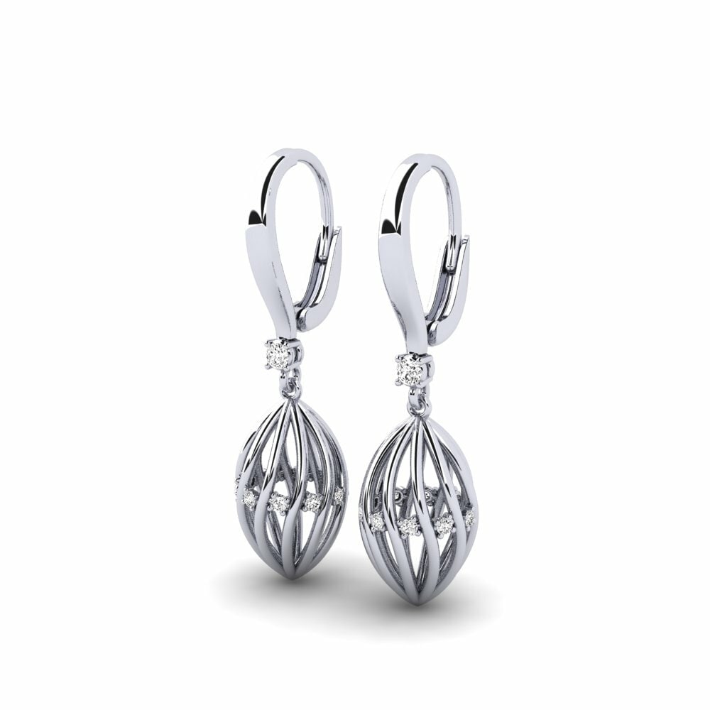 Moissanite Boucle d'oreille femme Maplomanis