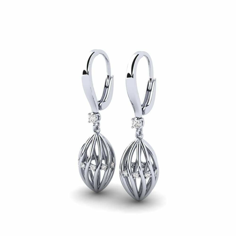 18K White Gold Earring Maplomanis