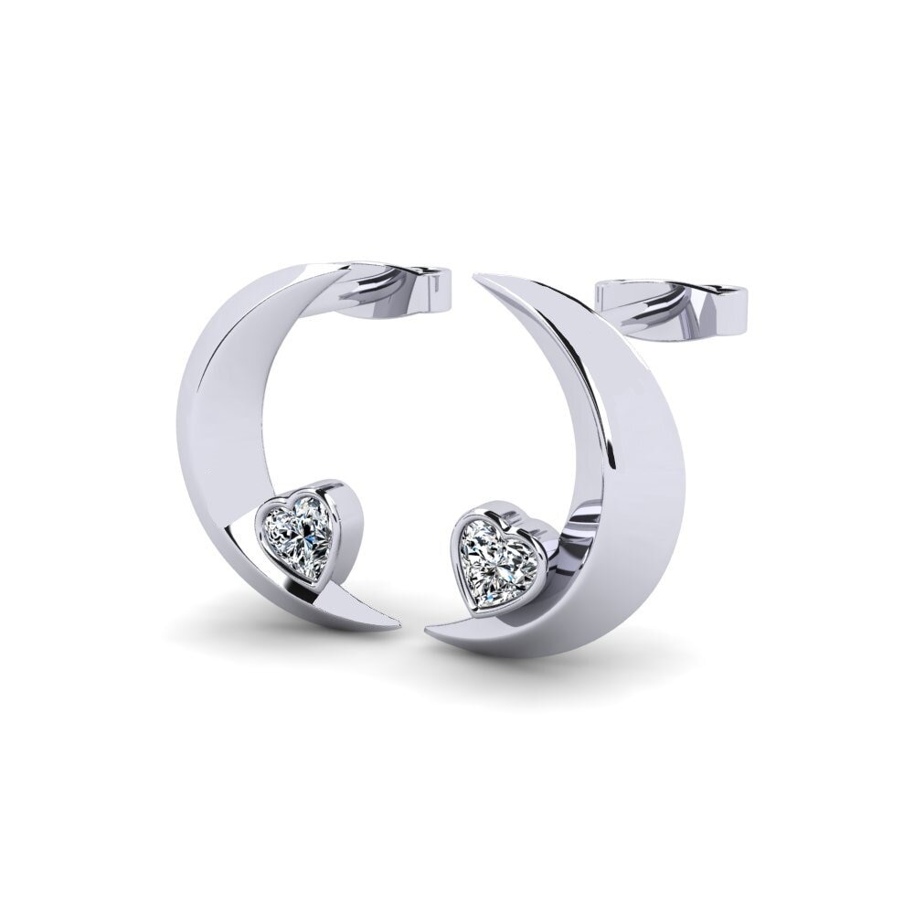 14ct White Gold Women's Earring Maquillage
