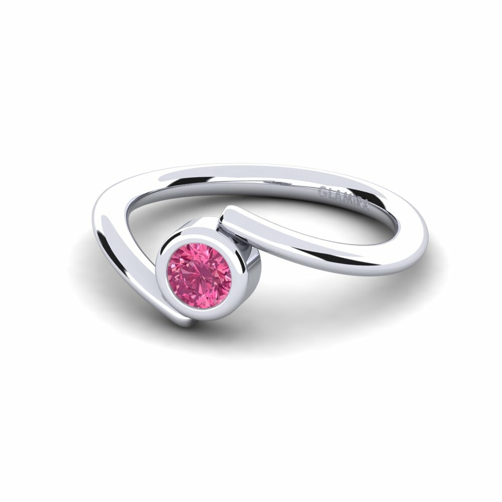 Turmalina rosa Anillo de Mujer Maranda
