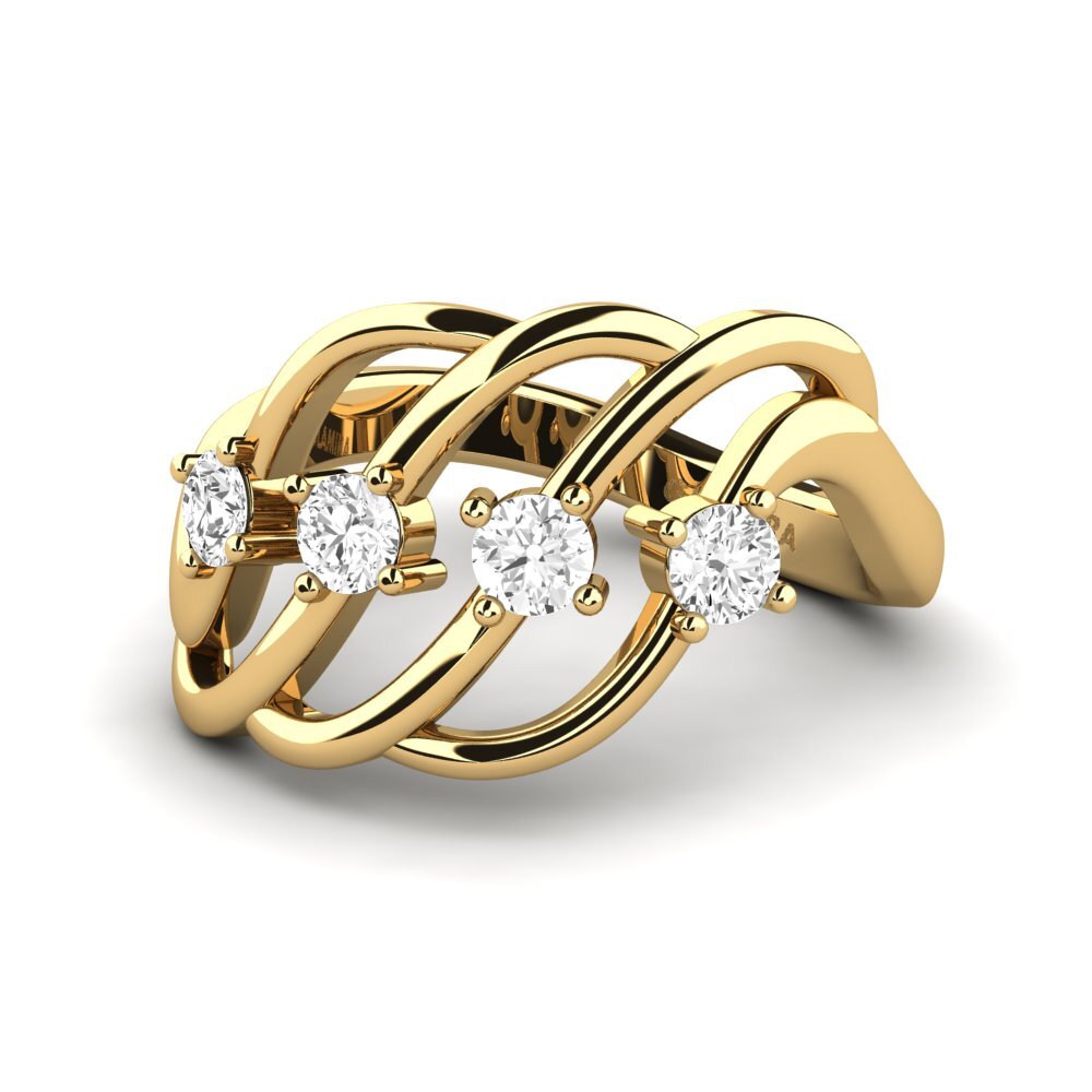 Weißer Saphir Ring Marceline