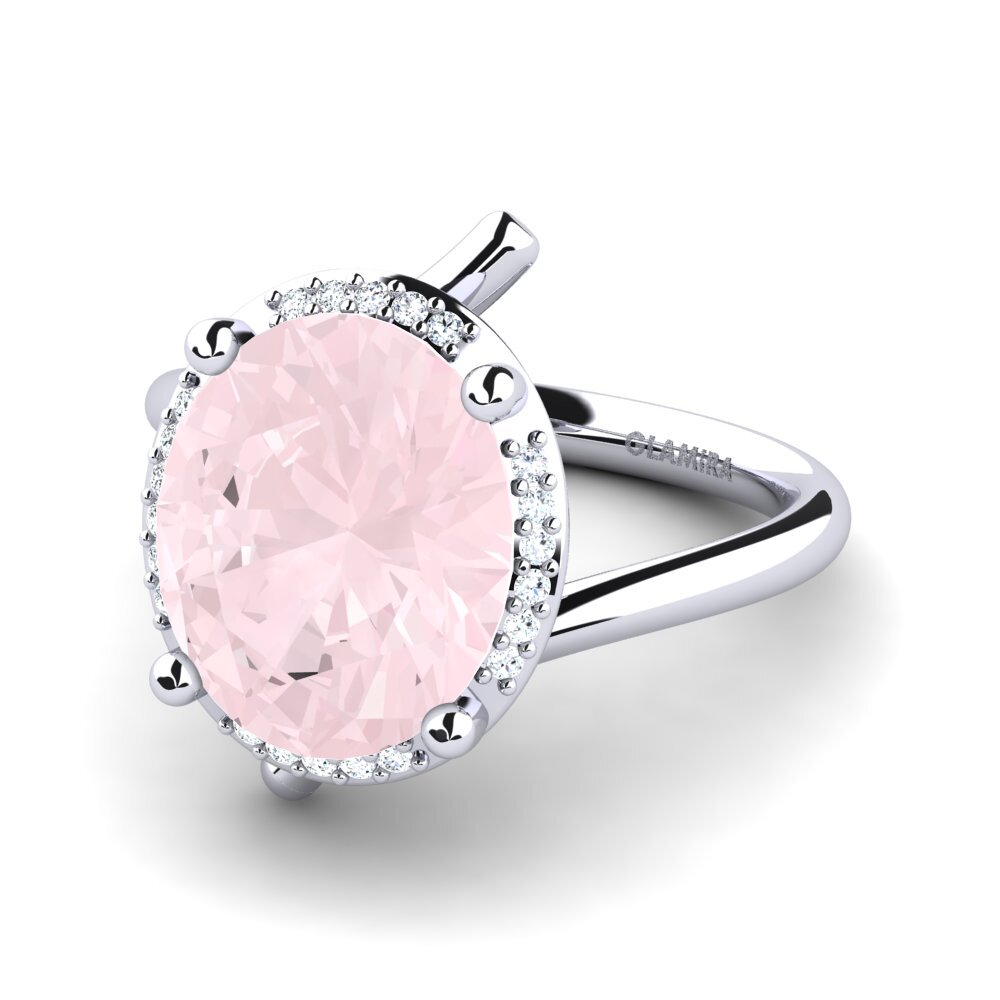Cuarzo rosa Anillo Marcette