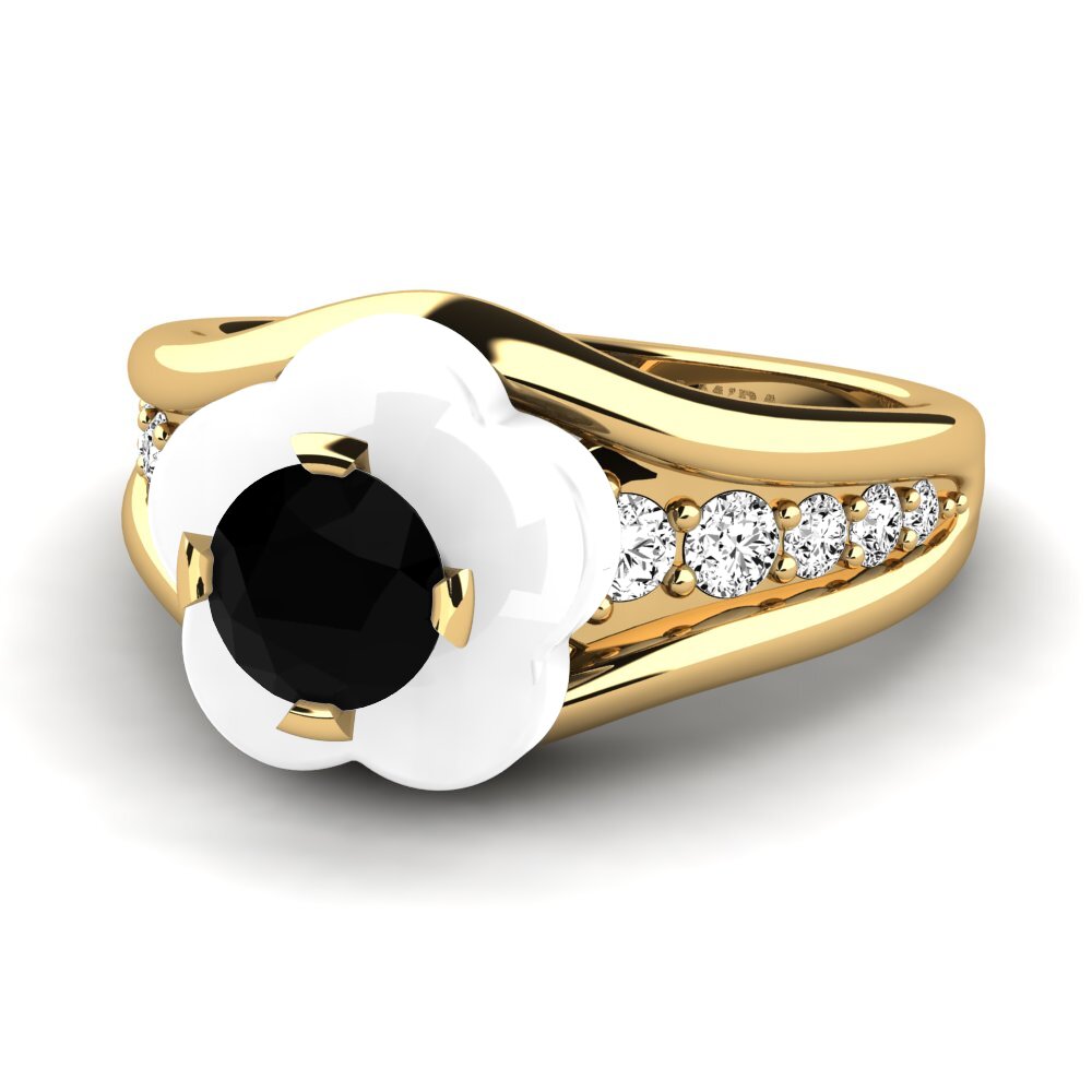 Schwarzer Onyx Ring Marchelle