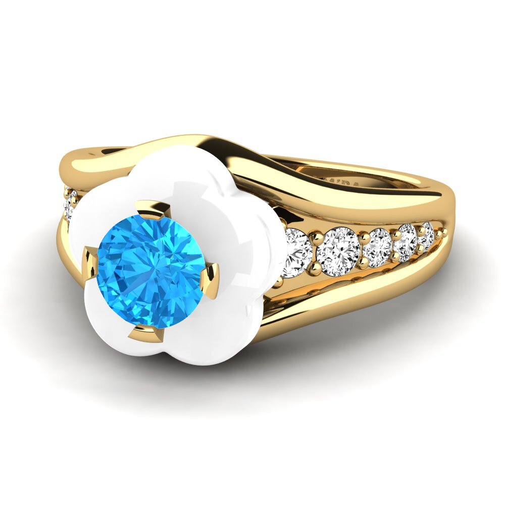 Topacio azul Anillo Marchelle