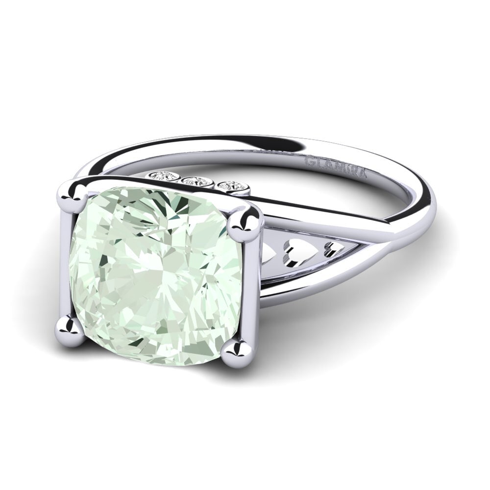 Amatista verde Anillo Marchita