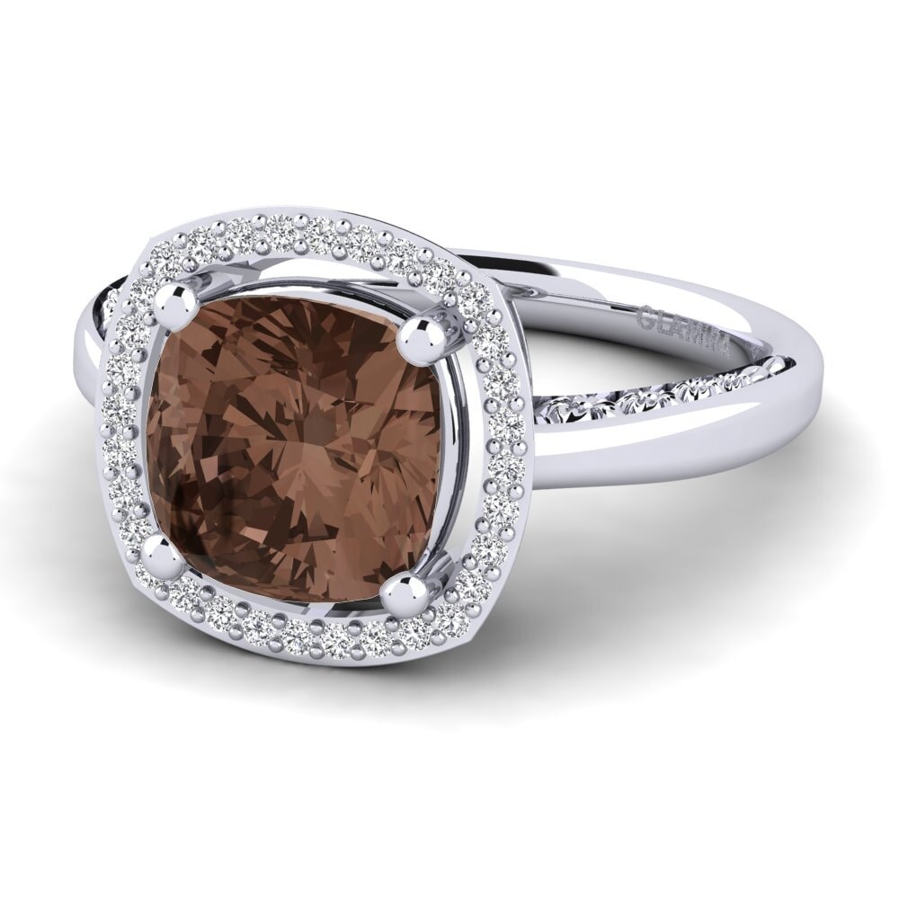 Smoky Quartz Engagement Ring Marciane