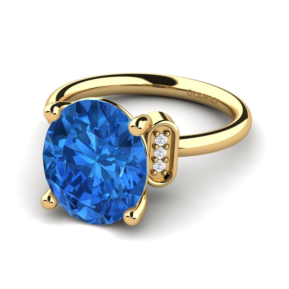 Dark Blue Zirconia Ring Marcisha