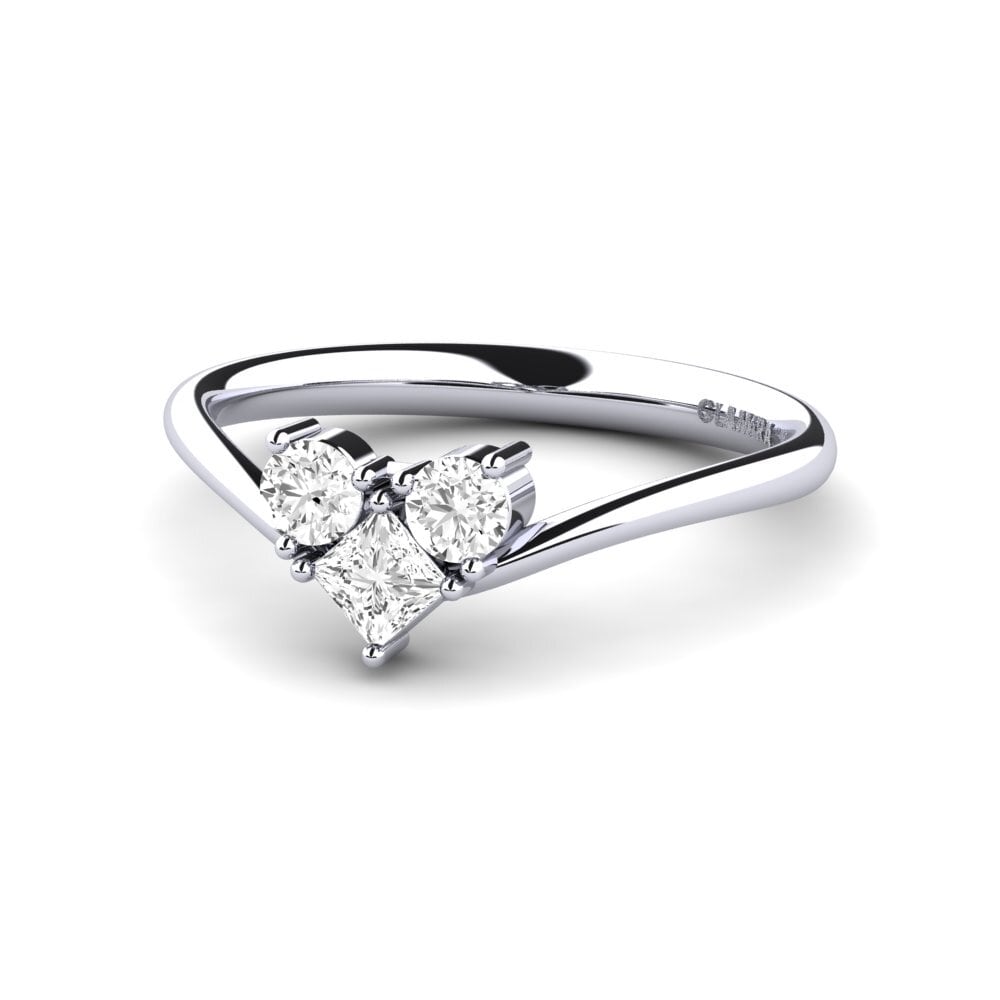 Zaffiro Bianco Anello da donna Margalit