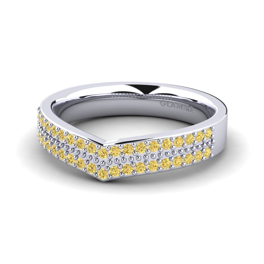 Diamant Jaune Bague Margareta