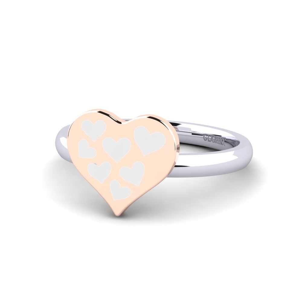 750 Weiß & Rotgold Ring Margaretta