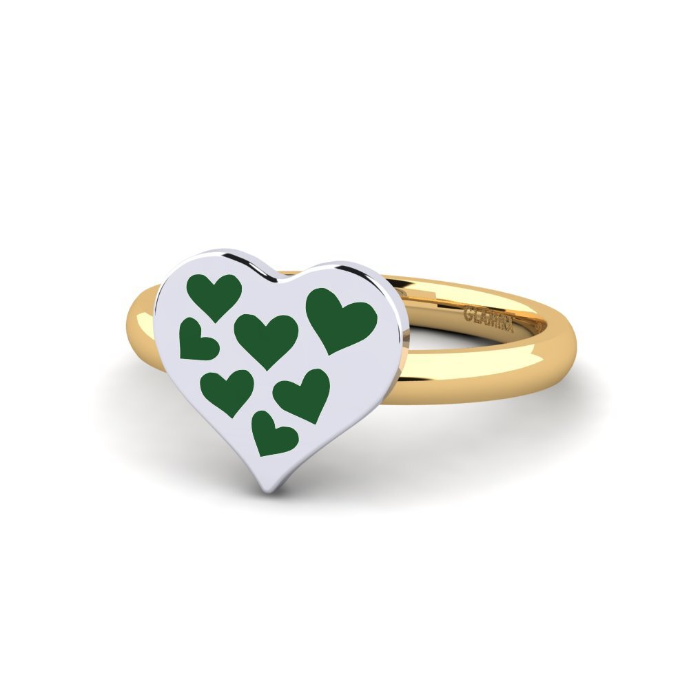 750 Gelb & Weißgold Ring Margaretta