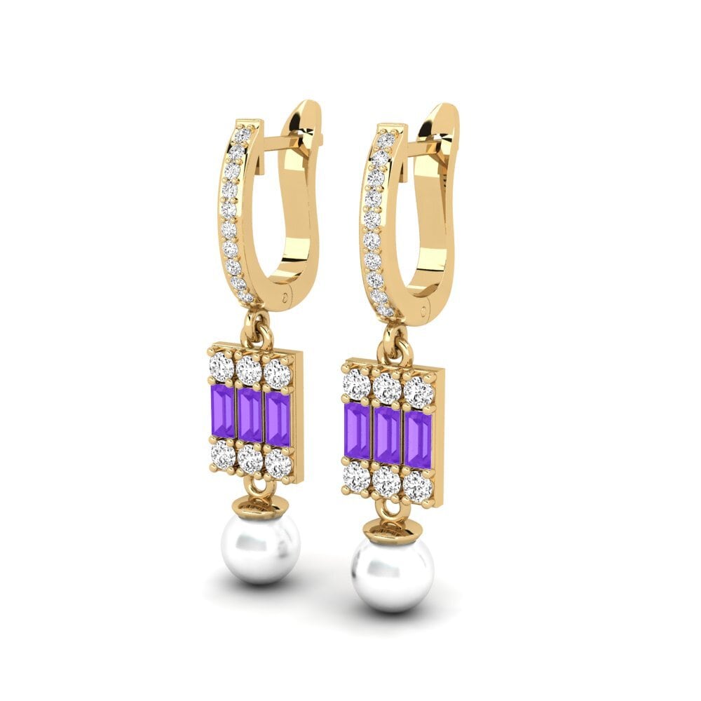 Amethyst Women's Earring Margertos