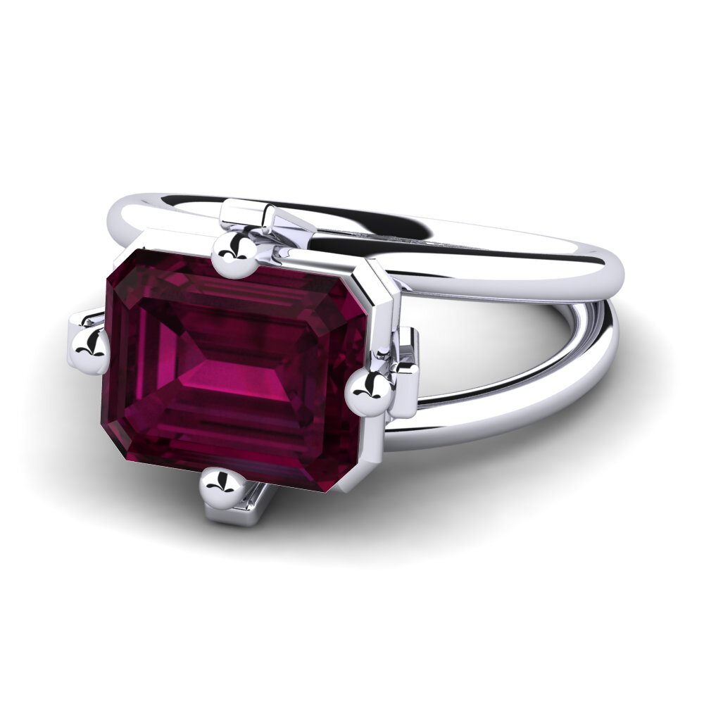 Rhodolite Garnet Engagement Ring Margies