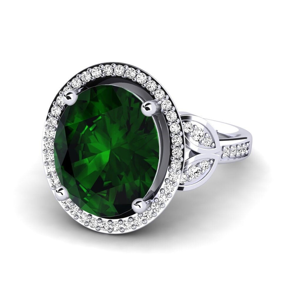 Turmalina verde Anillo Margretha