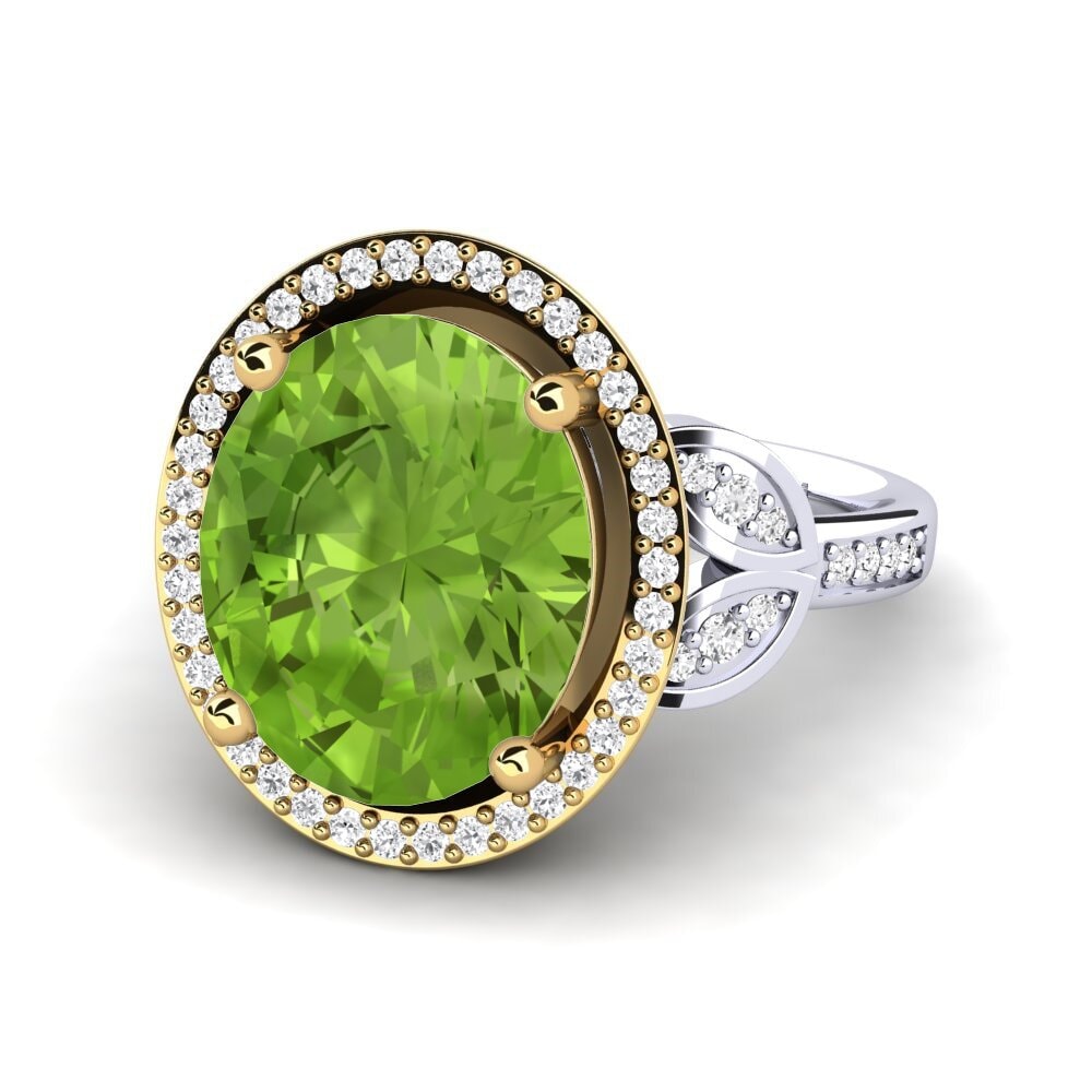 18k Oro Blanco / Amarillo Anillo Margretha