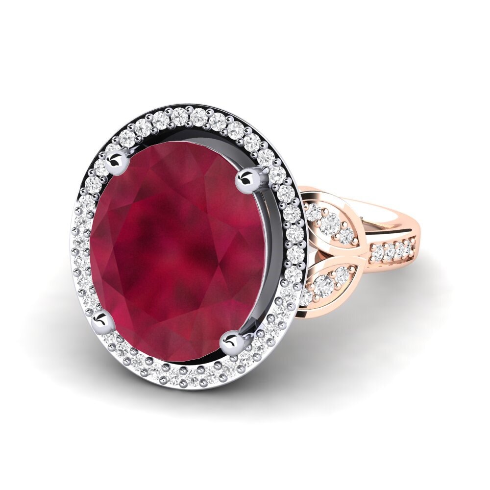 18ct Rose & White Gold Ring Margretha