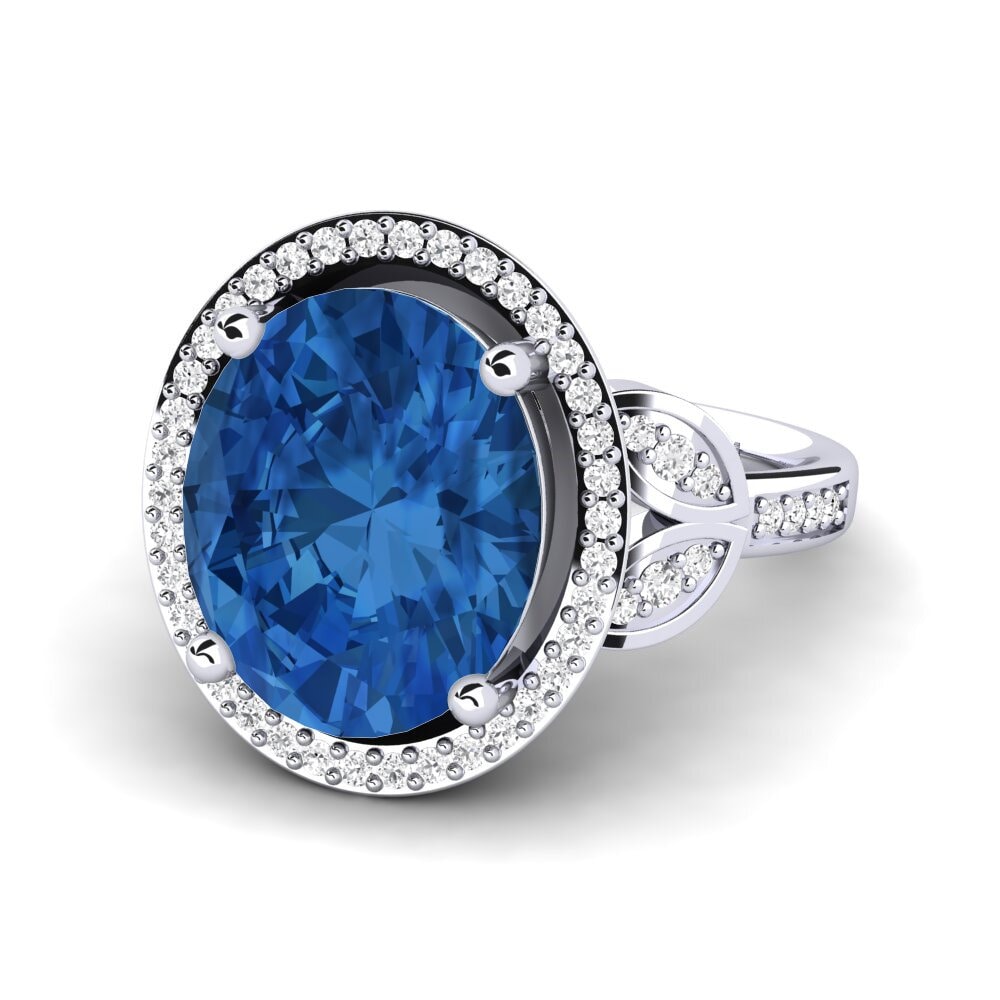 Dark Blue Zirconia Ring Margretha