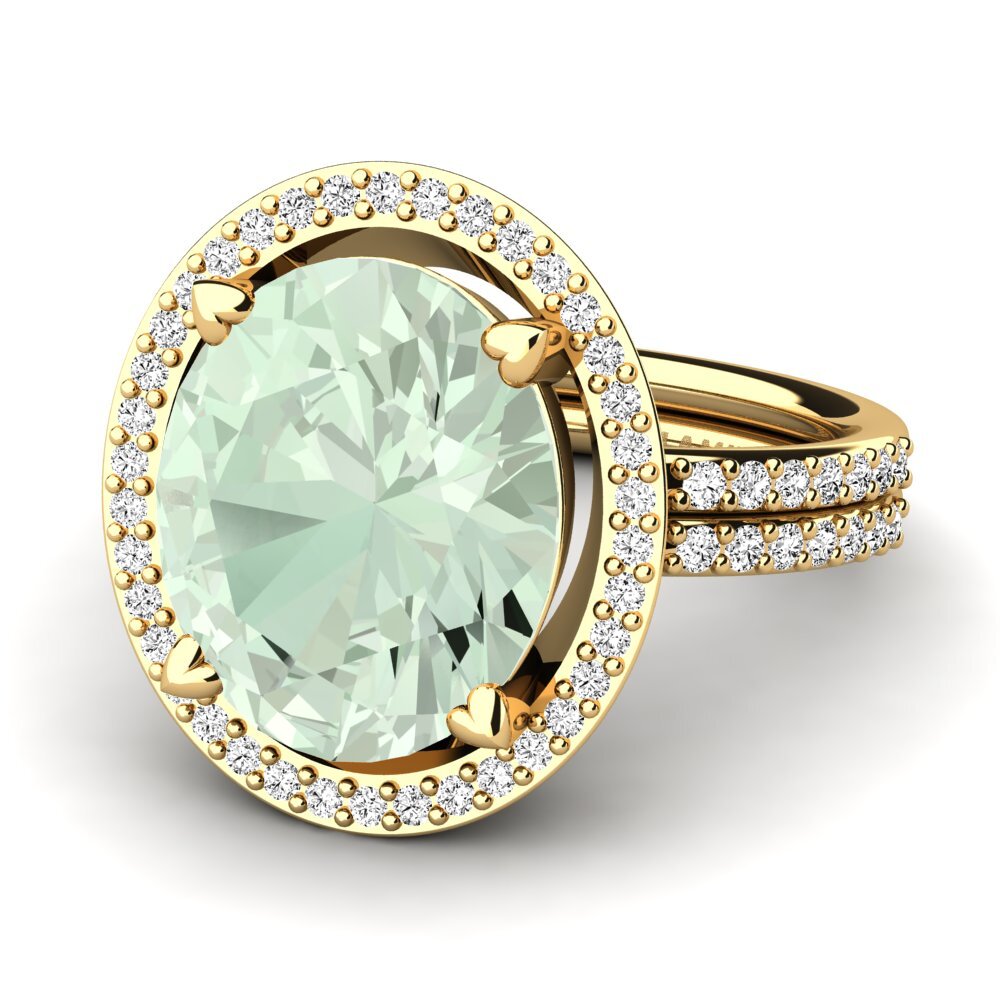 Amatista verde Anillo Margrie
