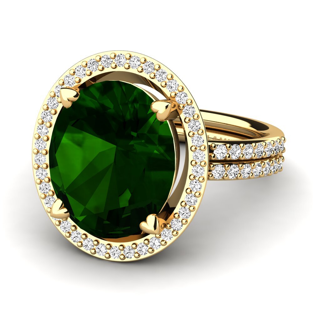 Turmalina verde Anillo Margrie