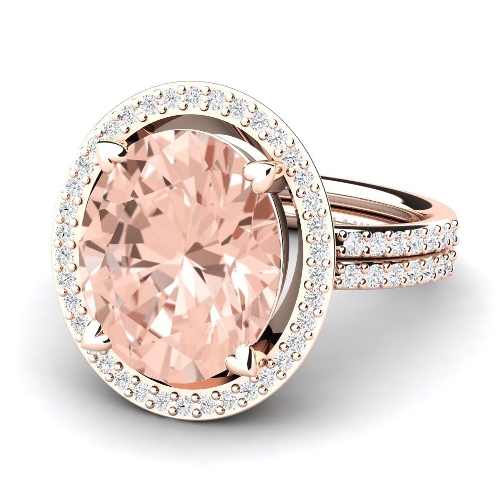 14ct Rose Gold Morganite Ring Margrie
