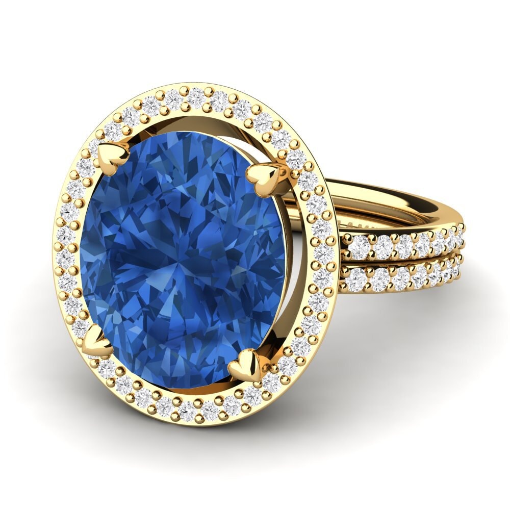 Dark Blue Zirconia Ring Margrie