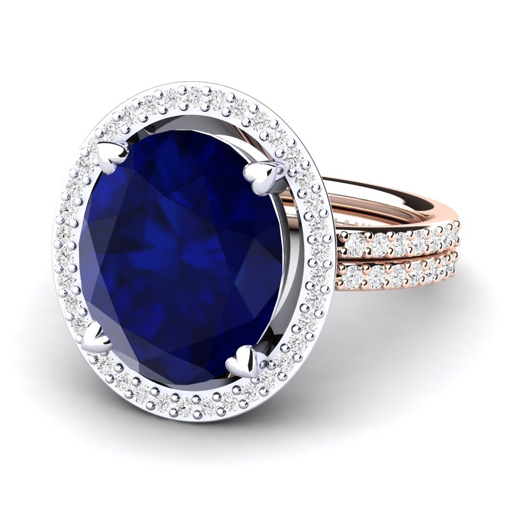 585 Weiß & Rotgold Ring Margrie