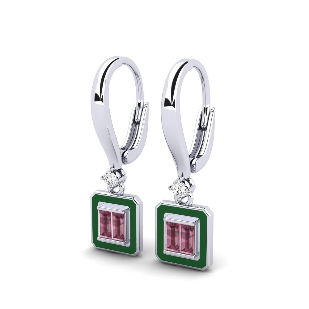 Rhodolite Garnet Women's Earring Mari