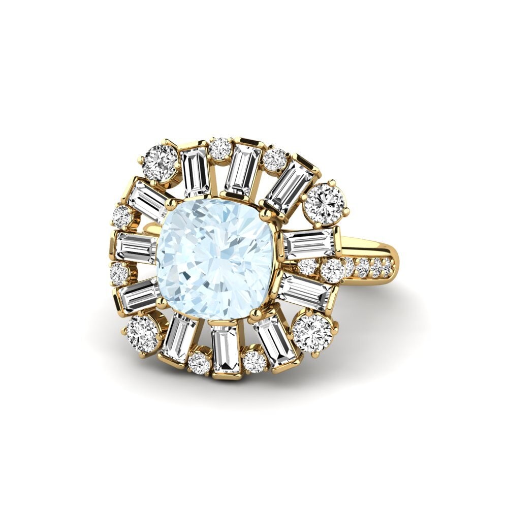 Aquamarine Engagement Ring Marilyne