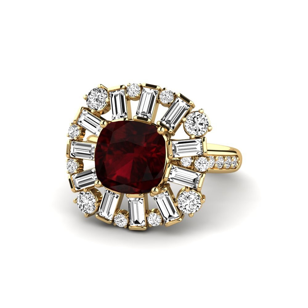 Garnet Engagement Ring Marilyne