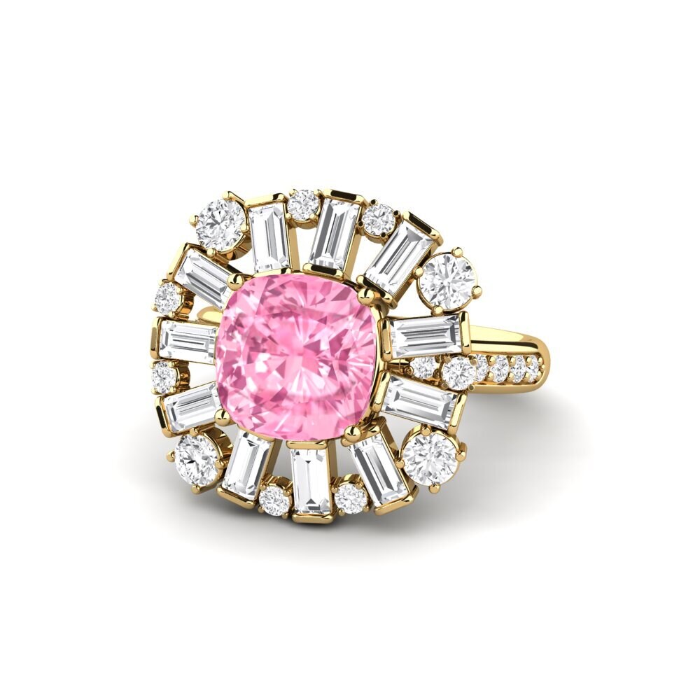 Pink Sapphire Engagement Ring Marilyne