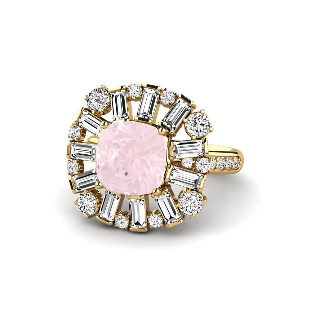 Rose Quartz Engagement Ring Marilyne