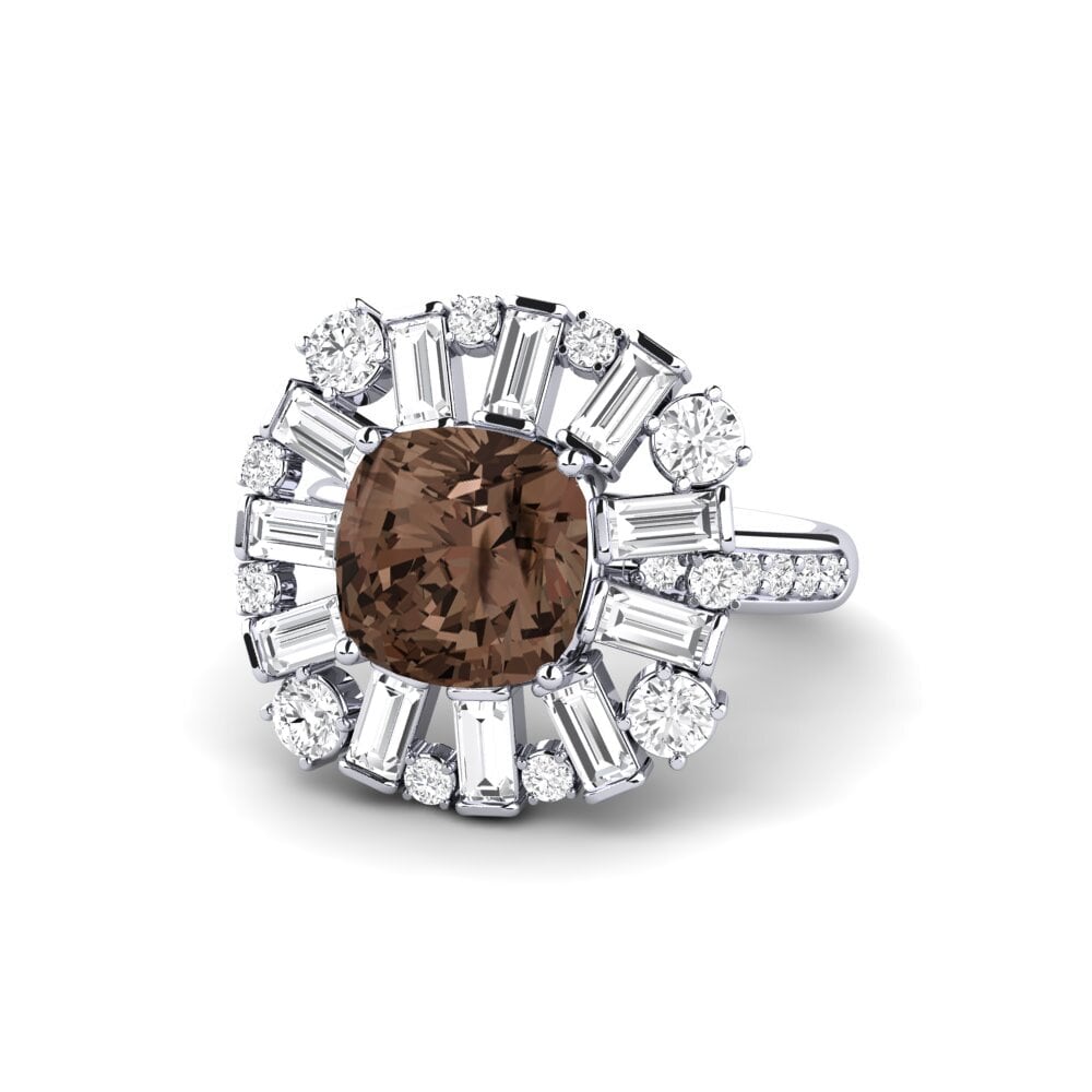 18k Oro Blanco Anillo de compromiso Marilyne