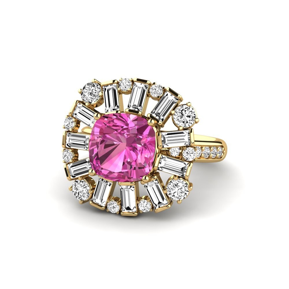 Pink Topaz Engagement Ring Marilyne