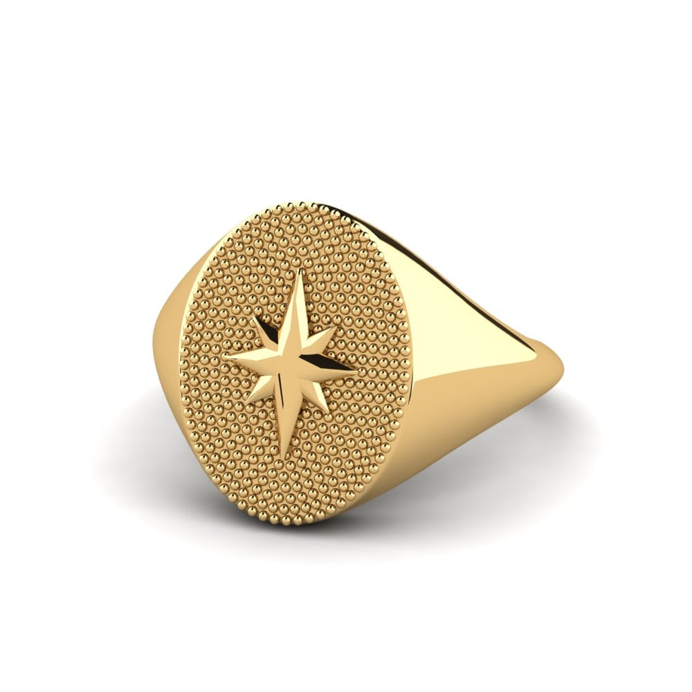 9k Oro Amarillo Anillo Marilynos