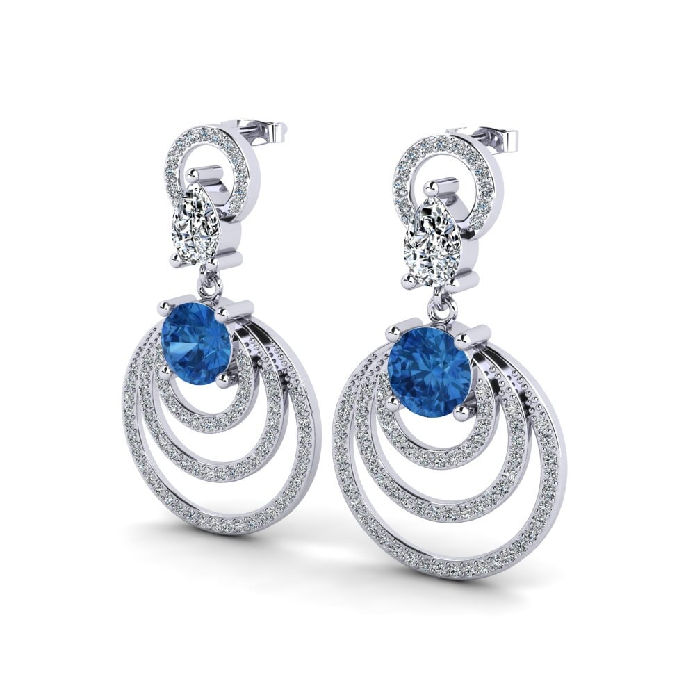 Dark Blue Zirconia Earring Marita