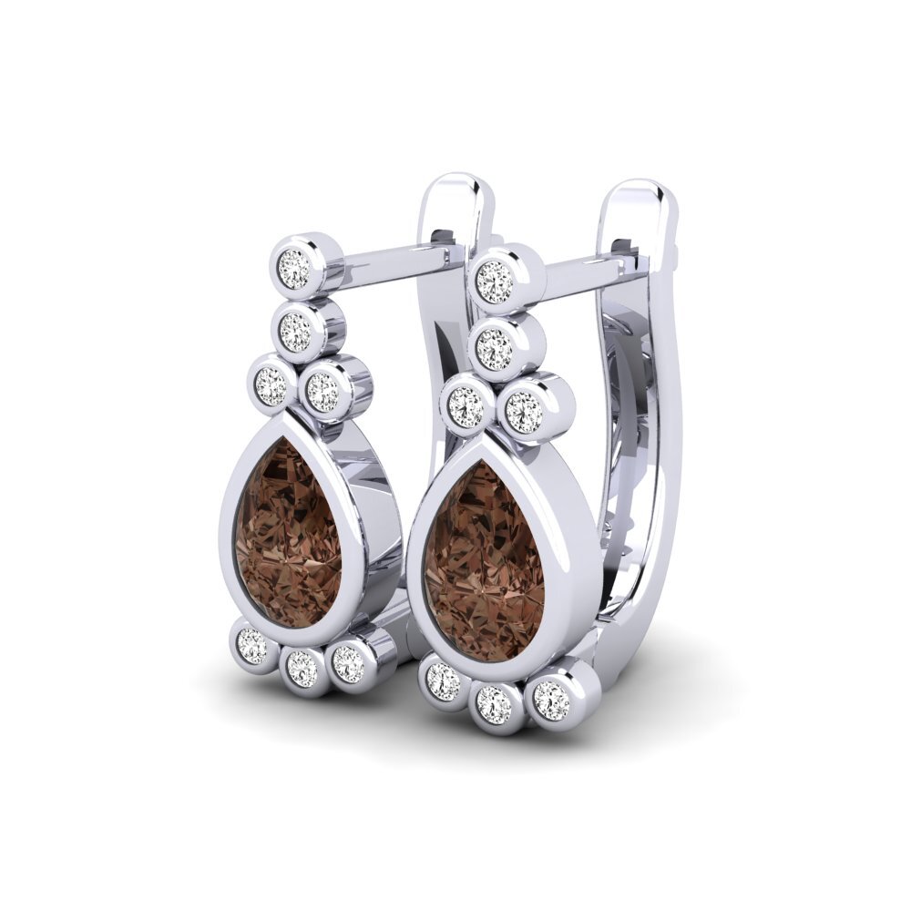 Smoky Quartz Women's Earring Mariya