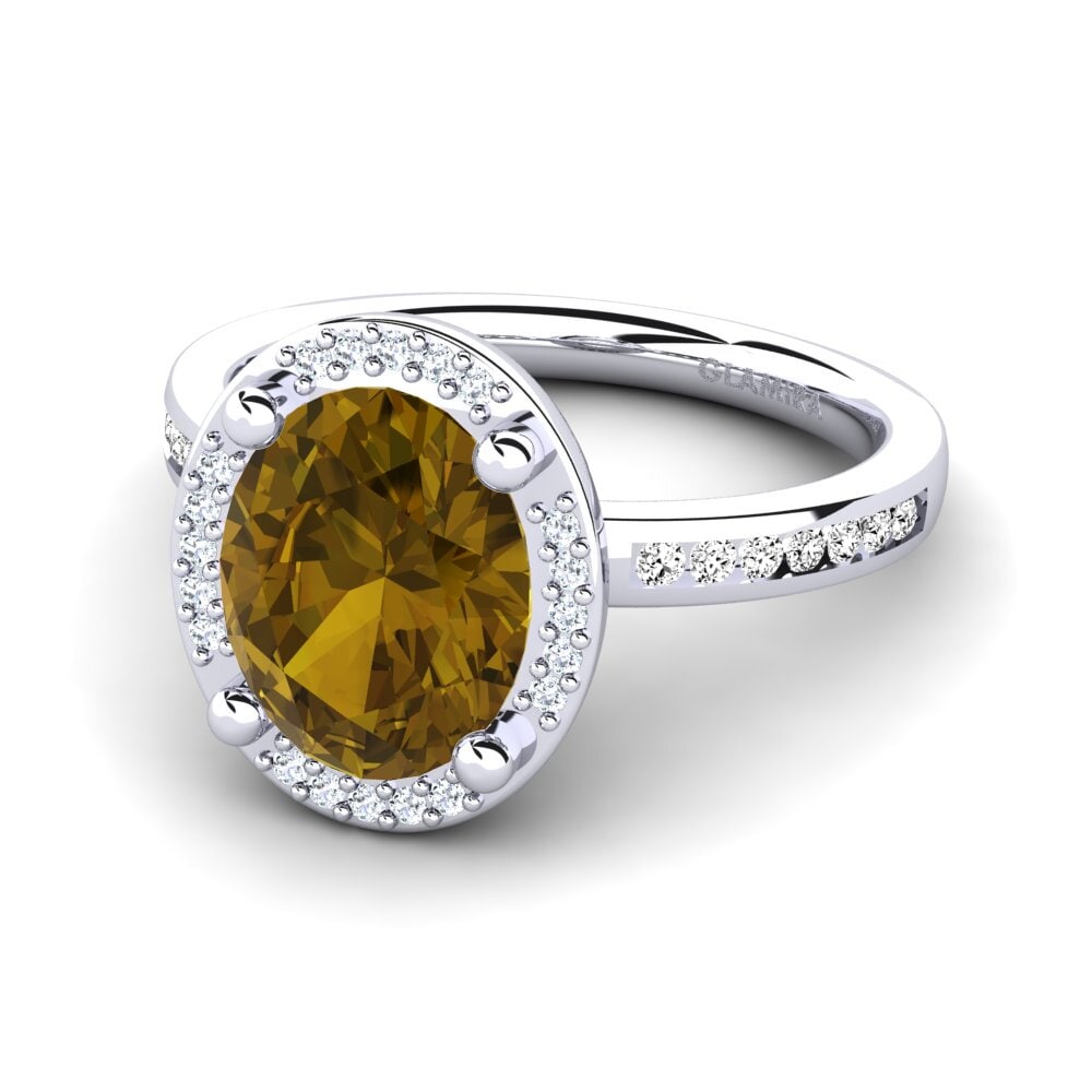 Circón Marrón Anillo de compromiso Markina
