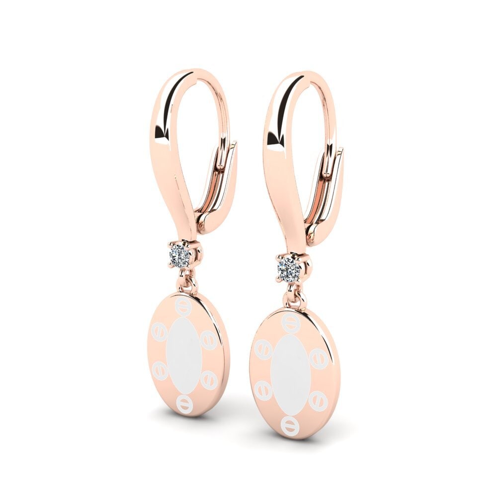 Rotgold 750 Damen ohrring Marlene