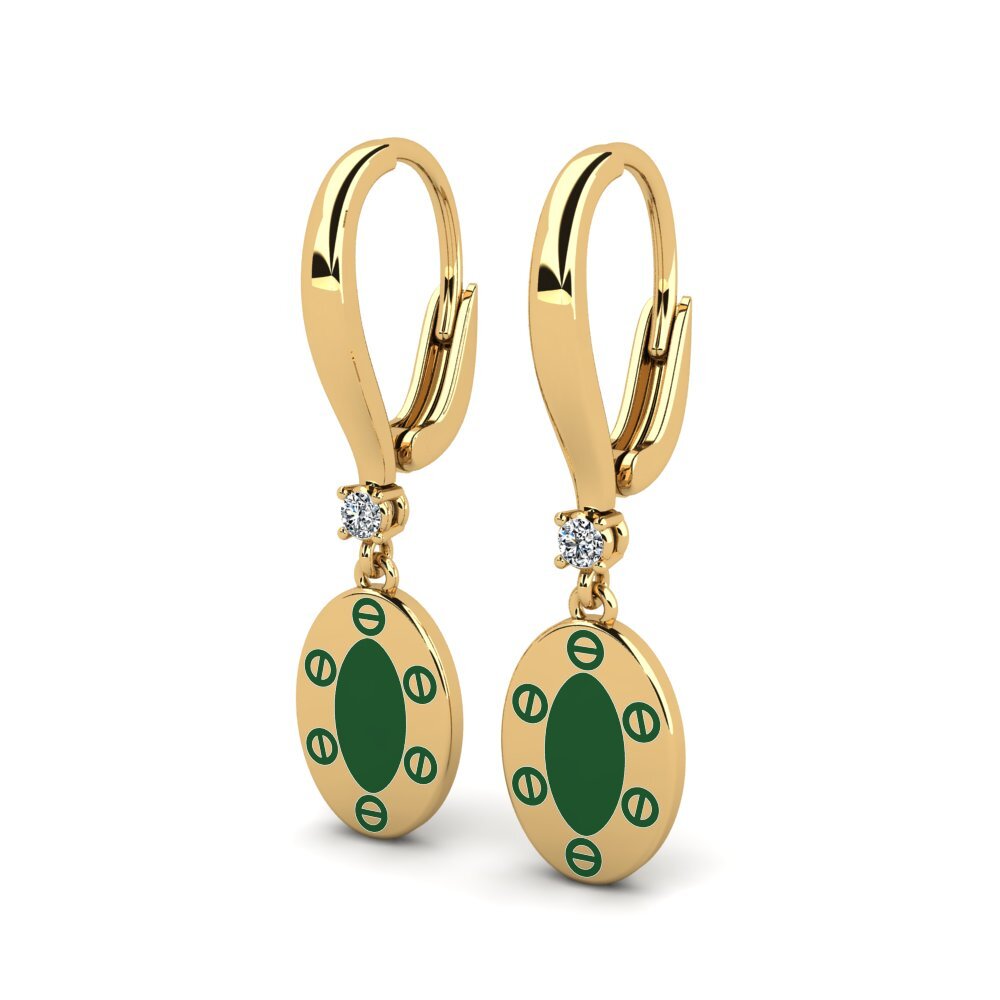Gelbgold 750 Damen ohrring Marlene