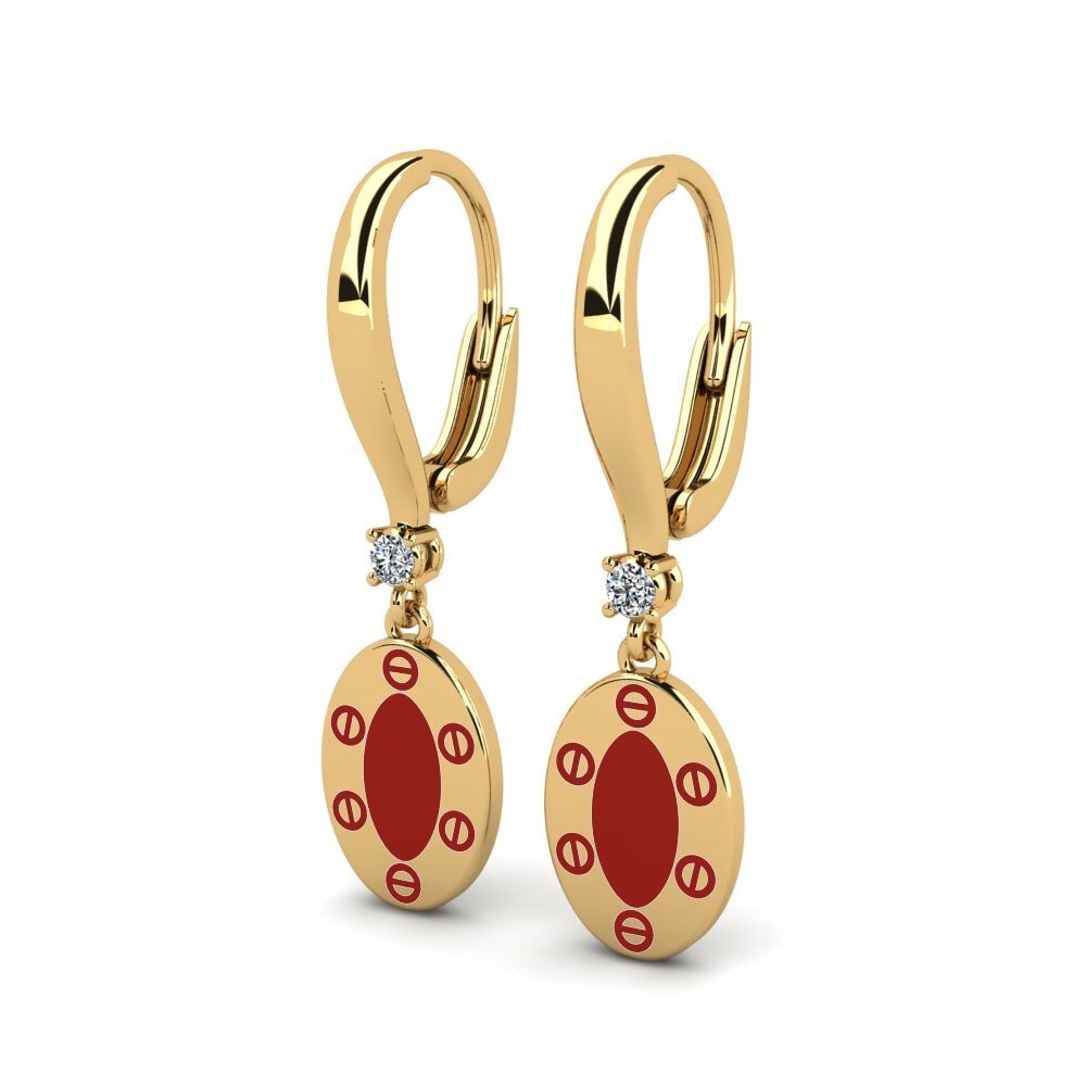 Gelbgold 750 Damen ohrring Marlene