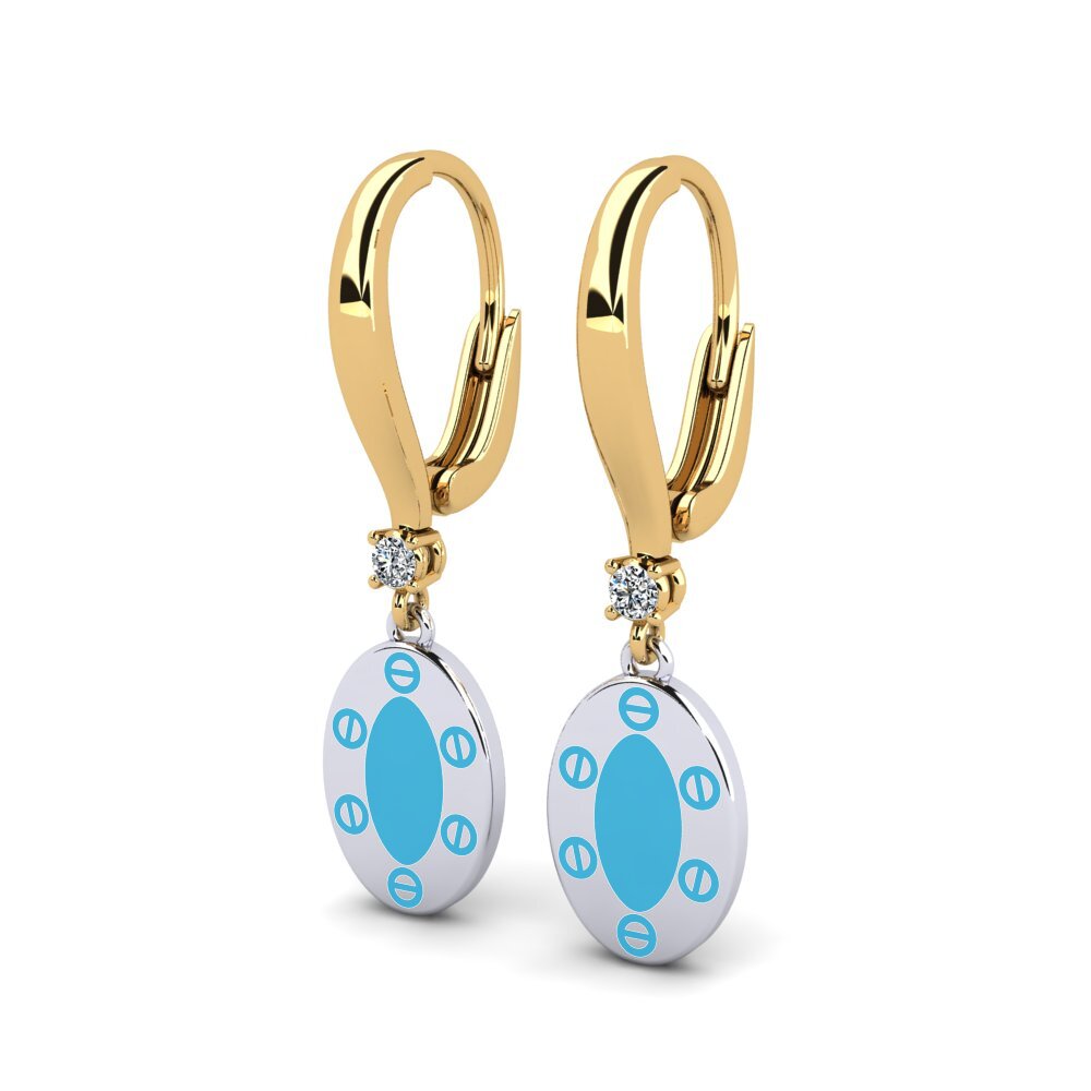 14ct Yellow & White Gold Women's Earring Marlene
