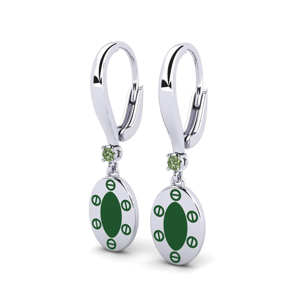 Diamante Verde Pendiente de mujer Marlene