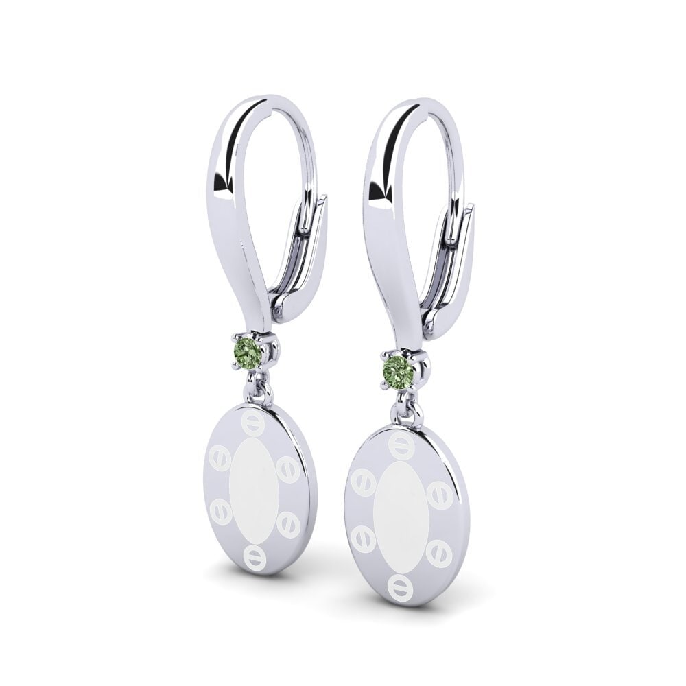 Diamante Verde Pendiente de mujer Marlene
