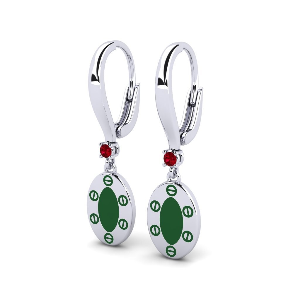 Red Zirconia Women's Earring Marlene
