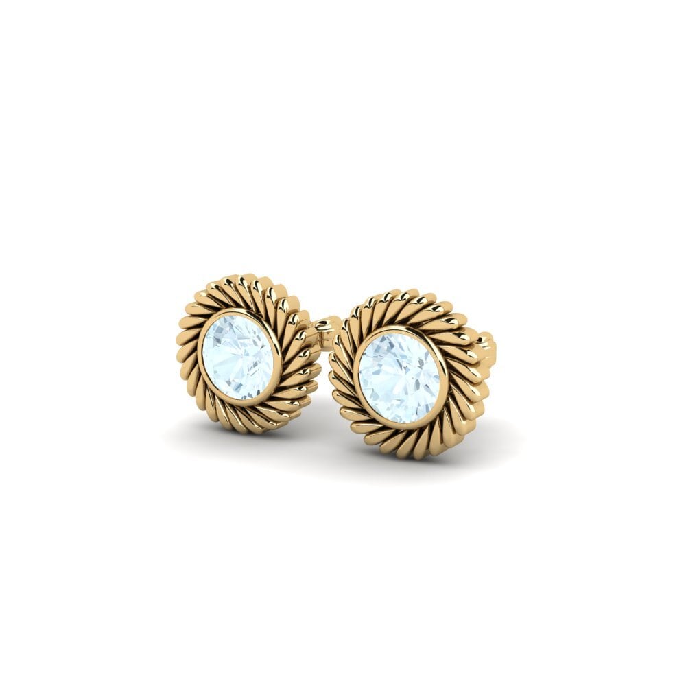 Aigue-marine Boucle d'oreille femme Marleny