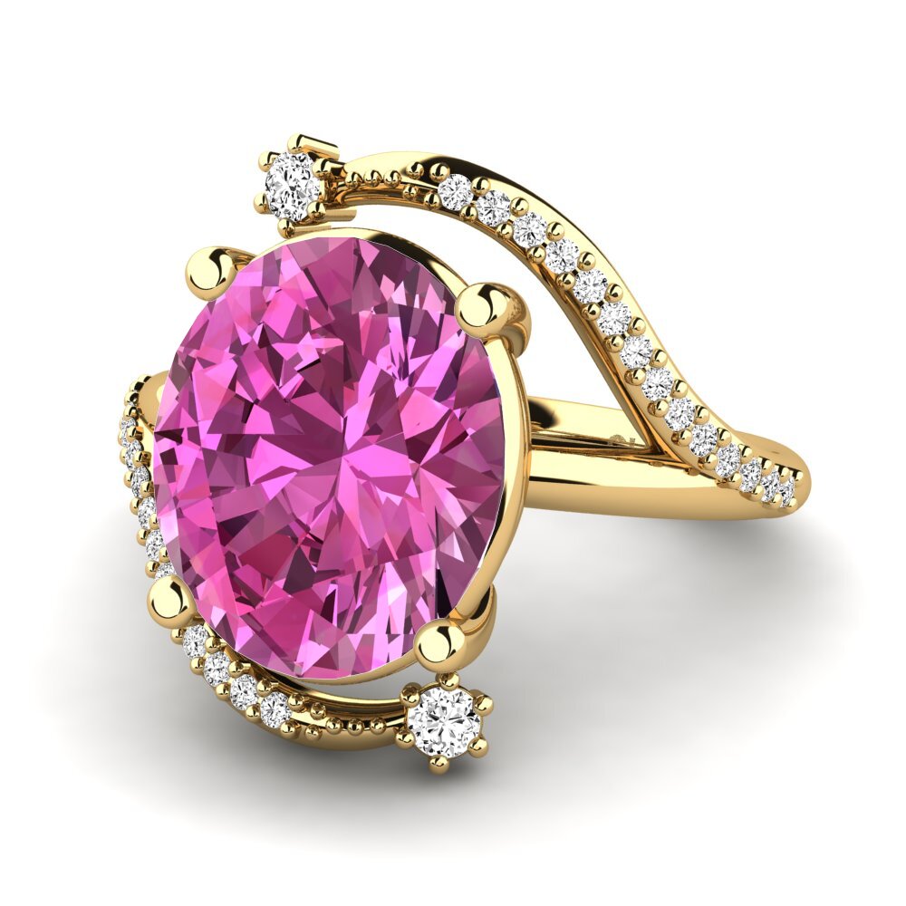 Topacio Rosa Anillo Marlita
