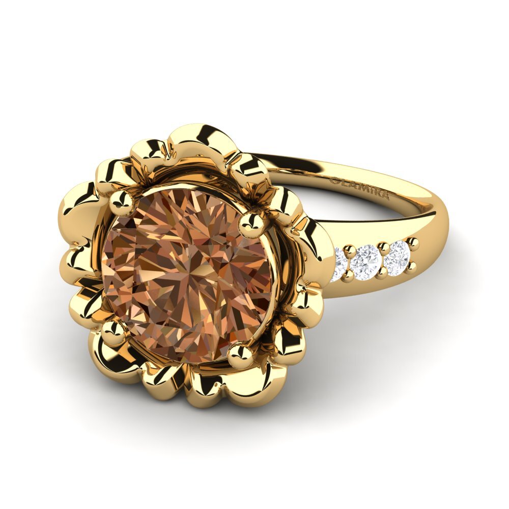 Diamante café Anillo Marnie