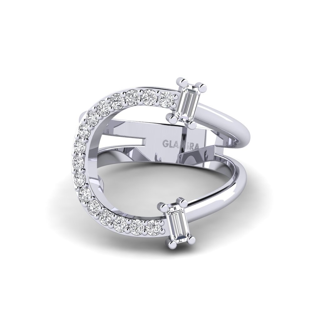 14ct White Gold SYLVIE Ring Martox - C