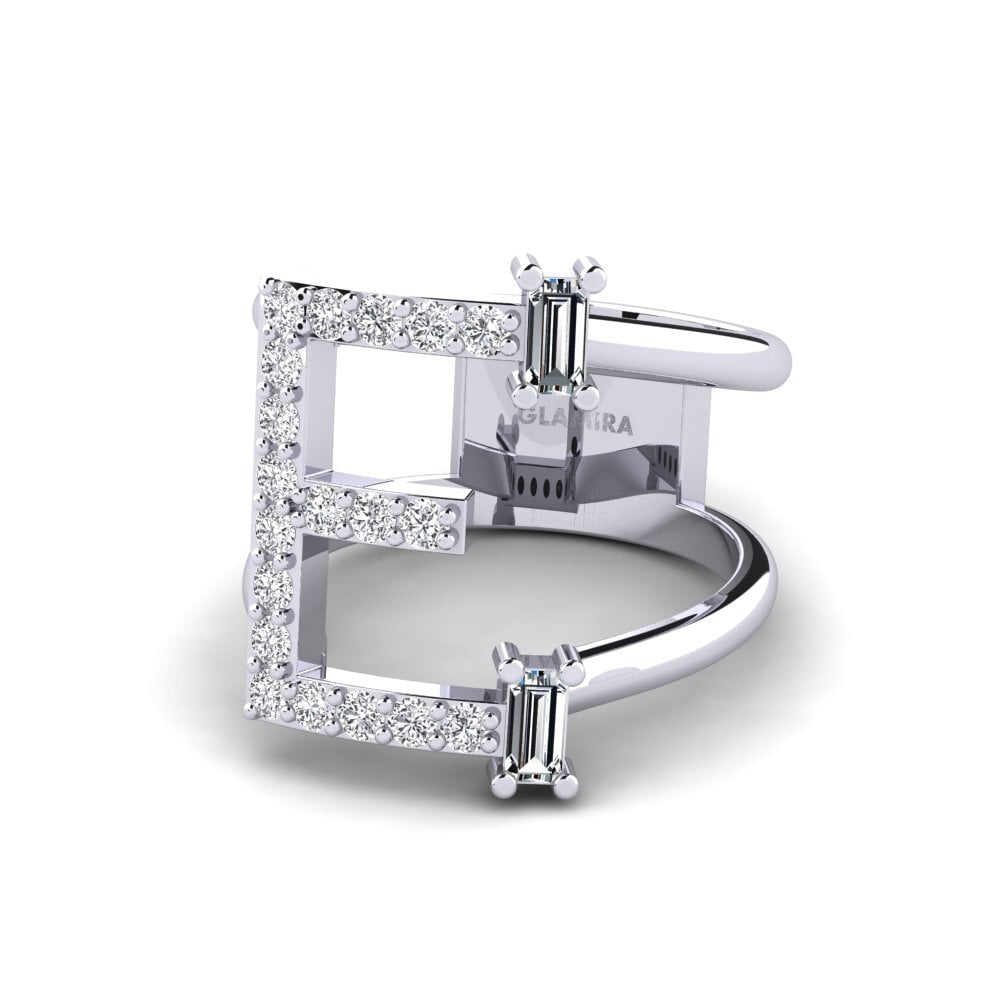 Palladium 950 Zirkonia SYLVIE Ringe Martox - E