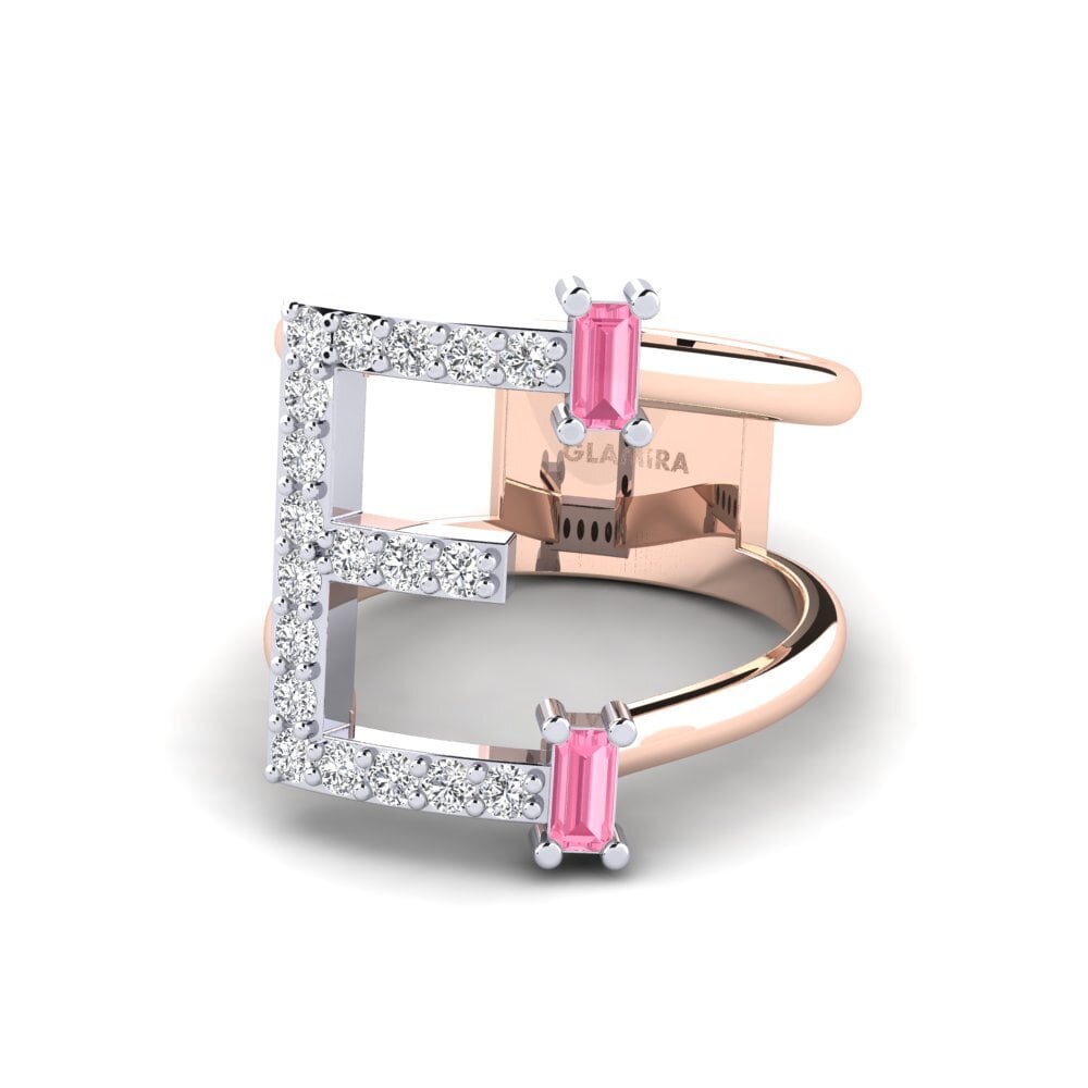 585 Rot & Weissgold Rosa Saphir SYLVIE Ringe Martox - E